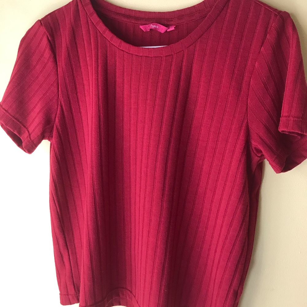 Red Crop top